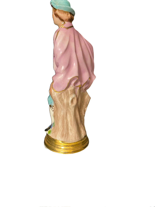 German Style Figurine , A Dutch man, Dresden Style Porcelain, 7.75”-EZ Jewelry and Decor