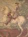 After Johann Elias Ridinger, An Equestrian prints on Silk 15” x 13”-EZ Jewelry and Decor