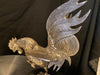 Roosters’ Fight, Two Sculptures, 9.5” tall, Hand crafted-EZ Jewelry and Decor