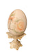 Leona Williams Signed Porcelain Egg on Stand.-EZ Jewelry and Decor