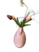 Pink Ceramic Vase with Artificial Flowers, Vase 9” T-EZ Jewelry and Decor