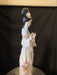 Geisha Playing Flute Porcelain Figurine Handcrafted, Hand Painted Signed 17"T-EZ Jewelry and Decor