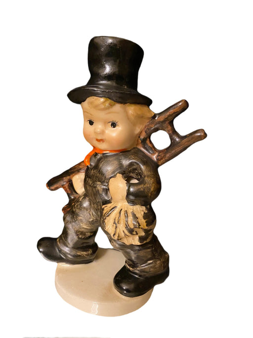 CHARMING VINTAGE GOEBEL WEST GERMAN “CHIMNEY SWEEP” FIGURINE Crown TMK-EZ Jewelry and Decor