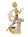 Stunning Capodimonte Vittorio Sabadin Sculpture Dancing Lady With Cape Figure On Wood Bas, Porcelain,  Hand Made And Hand Painted in Italy 17.5"t-EZ Jewelry and Decor