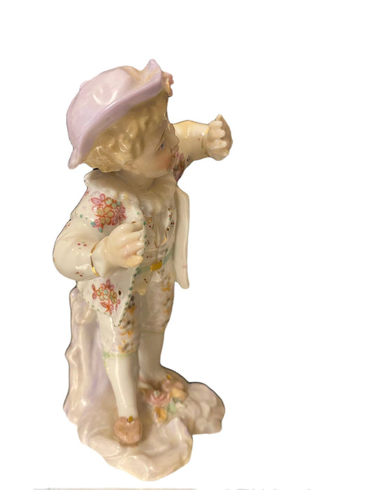 Antique Meissen Young Boy, 4.75”, Porcelain-EZ Jewelry and Decor