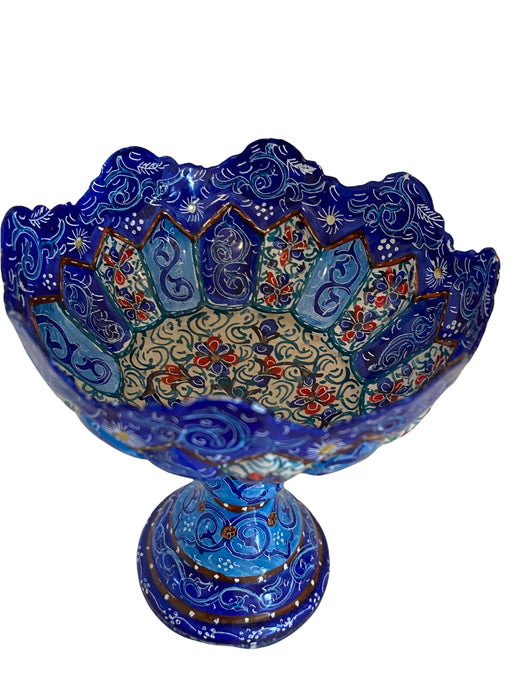 Minakari Persian Enamel Candy Bowl, Handcrafted ,3.75”-EZ Jewelry and Decor