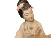 A Geisha Sitting with a Basket of Flowers.  Handcrafted, Hand Painted Porcelain Statue, Signed By a Chinese Master. 12"-EZ Jewelry and Decor