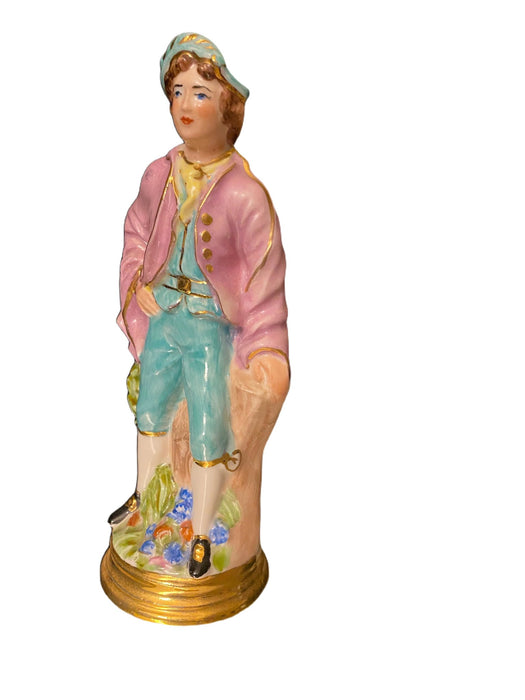 German Style Figurine , A Dutch man, Dresden Style Porcelain, 7.75”-EZ Jewelry and Decor