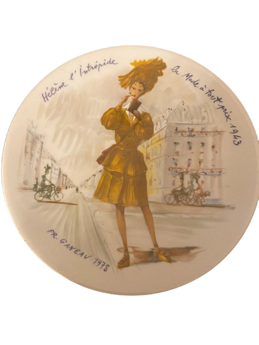 1978 Helene l'Intrepide, Les Femmes du Siecle - Women of the Century, Vintage Fine China Plate, 8.25”-EZ Jewelry and Decor