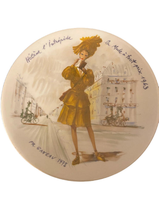 1978 Helene l'Intrepide, Les Femmes du Siecle - Women of the Century, Vintage Fine China Plate, 8.25”-EZ Jewelry and Decor