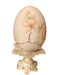 Leona Williams Signed Porcelain Egg on Stand.-EZ Jewelry and Decor