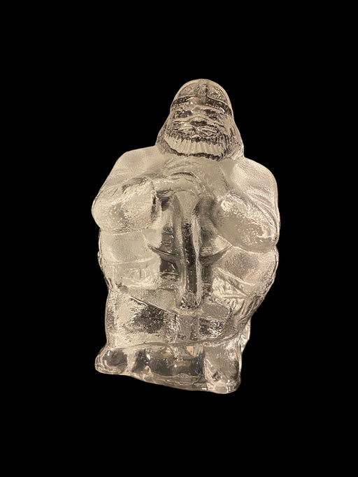 Vintage King Olof Trätälja, Swedish king, Glass Figurine, 5.5”-EZ Jewelry and Decor