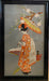 Framed Japanese Embroidered Geisha, Walk in Spring, Art, 23” x 14 “-EZ Jewelry and Decor